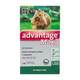 Anti pulgas Advantage Max 3 0,4 ml cães ate 4 kg 1 pipeta - Bayer