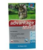 Anti pulgas Advantage Max 3 Bayer Cão 4 A 10kg com 3 pipetas