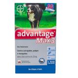 Anti Pulgas Advantage Max 3 Bayer mais de 25 Kg 3 pipetas