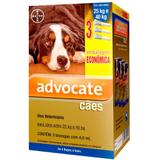 Anti pulgas Advocate Cães de 25 a 40 kg com 3 pipetas Bayer