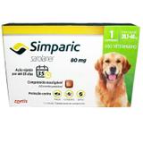 ANTI PULGAS, CARRAPATOS E SARNAS -SIMPARIC - COMPRIMIDO 80mg PARA CÃES 20,1 - 40 kg - Zoetis