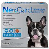Anti Pulgas e Anti Carrapatos Nexgard Cães 4,1 a 10kg (28,3mg) - Merial
