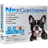 Anti pulgas e carrapatos nexgard m para cãoes entre 4 a 10 kg validade 10/20 - Merial