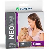 Anti Pulgas e Carrapatos Ouro Fino Neopet 0,32mL para Gatos Até 8 Kg - Ourofino