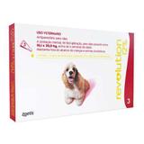Anti Pulgas e Carrapatos Zoetis Revolution 12% para Cães de 10 a 20 kg - 3 Ampolas de 1,0 mL