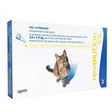Anti Pulgas e Carrapatos Zoetis Revolution 6 para Gatos de 2,5 a 7,5 kg - 3 Ampolas de 0,75mL