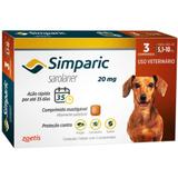 Anti Pulgas Simparic 20 Mg 5,1 A 10 Kg com 3 comprimidos - Zoetis