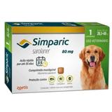 Anti Pulgas Zoetis Simparic 80 Mg Para Cães 20 A 40 Kg 1CP