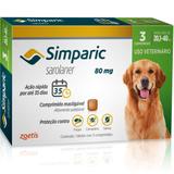 Anti Pulgas Zoetis Simparic 80 Mg Para Cães 20,1 a 40 Kg