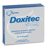 Antibiótico Doxiciclina Doxitec para Cães 50mg com 16 Comprimidos - Syntec