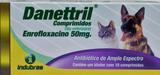 Antibiótico Indubras Danettril Para Cães E Gatos 10 Comprimidos 50mg