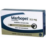 Antibiótico Marbopet 27,5mg Ceva Cães 10kg 10 Comprimidos