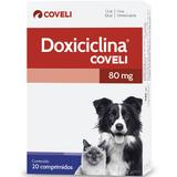 Antibiótico Oral Coveli Doxiciclina 80mg Cães e Gatos 20 Comprimidos