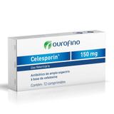 Antibiótico Ouro Fino Celesporin de 12 Comprimidos - 150 mg