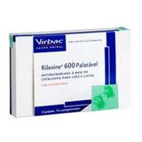 Antibiótico Virbac Rilexine 600mg com 07 Comprimidos Blister