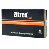 Antibiótico Zitrex 500 mg - 3 comprimidos - Cepav