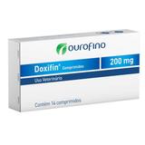 Antimicrobiano Ouro Fino Doxifin de 14 Comprimidos - 200 mg - Ourofino