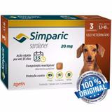 Antipulgas Cães 5,1 A 10 Kg Simparic 20mg Com 3 Comprimidos - Zoetis