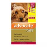 Antipulgas Combo Advocate Cães Entre 10 E 25kg 2,5ml C/3 Un - Bravecto