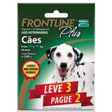 Antipulgas E Carrapatos Frontline Plus Para Cães De 20 A 40 Kg - Leve 3 Pague 2 - Merial
