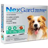 Antipulgas E Carrapatos Nexgard 68 Mg Para Cães De 10,1 À 25 Kg Com 03 Tabletes