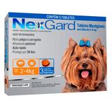 Antipulgas e Carrapatos NexGard Para Cães de 2 a 4 Kg com 1 Comprimido