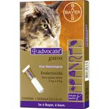Antipulgas para Gatos Advocate Todas as Raças de 4kg a 8Kg com aplicador - Bayer