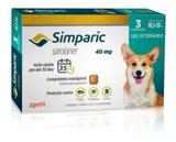 Antipulgas Simparic 40 Mg 3 Comp Caes 10,1 A 20 Kg Zoetis