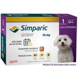 Antipulgas simparic cães 2,6 a 5 kg 1 comprimido 10mg avulso
