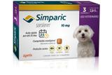 Antipulgas Zoetis Simparic 10 Mg Para Cães 2,6 A 5 Kg 3 comprimidos