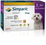 Antipulgas Zoetis Simparic 10 Mg Para Cães 2,6 A 5 Kg com 1 comprimido