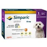 Antipulgas Zoetis Simparic 10 mg para Cães 2,6 a 5 Kg