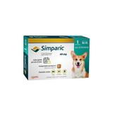 Antipulgas Zoetis Simparic 40 Mg Para Cães 10,1 A 20 Kg