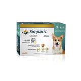 Antipulgas Zoetis Simparic 40mg Cães 10,1 a 20 Kg 3 Compr.