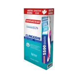 Antisséptico dentalclean clinexidin sem álcool 300ml + escova dental - Dental clean