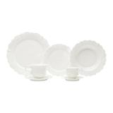 Ap de jantar 42 pcs de porcelana fancy branco - Wolff