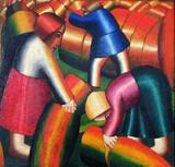 Apanhadores de Centeio - Kazimir Malevich - Tela 60x62 Para Quadro - Santhatela