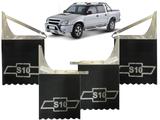 Apara Barro S10 Lameiro Borracha Jogo 4 Peças Com Logo S10 - Universal Apara Barros