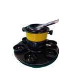 Aparelho de Fondue Firenze Limited Carrousel Panela Amarela 18 peças Forma