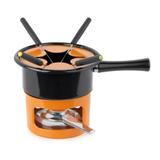 Aparelho de Fondue Viena Laranja 8 Peças Forma