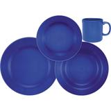 Aparelho de Jantar 12 Peças Cerâmica Donna Biona Azul Marinho