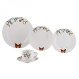 Aparelho de Jantar 20 Peças Porcelana Delicate Branco - Lyor