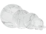 Aparelho de Jantar 20 Peças Schmidt Redondo - Cinza Porcelana Mármore