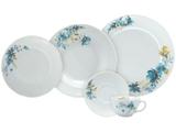 Aparelho de Jantar 20 Peças Schmidt Redondo - Colorido Porcelana Acqua Blue