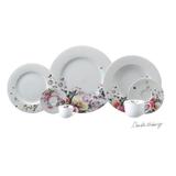 Aparelho de Jantar 30 Peças Aquarela - Porcelana Schmidt