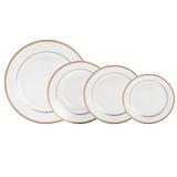 Aparelho De Jantar 30 Peças Gold Porcelana Bone Wolff