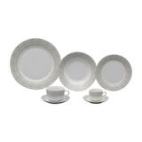 Aparelho De Jantar 42 Pcs De Porcelana Super White Saragoça - Wolff