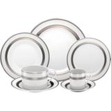 Aparelho de Jantar 42 Peças de Porcelana Silver Sky Mail Box Rojemac