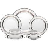 Aparelho de Jantar 42 Peças de Porcelana Silver Sky Mail Box Rojemac