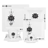 Aparelho De Jantar 42 Peças Lótus Porcelana Nara Oxford